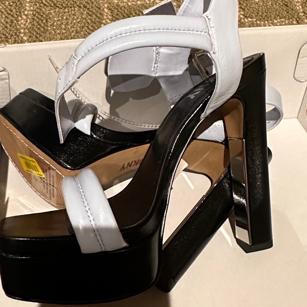 DKNY stappy platform heels